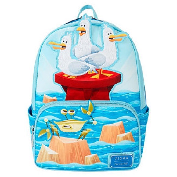 Disney Handbags - Loungefly Disney Pixar Finding Nemo Seagulls Sound Mini Backpack NWT